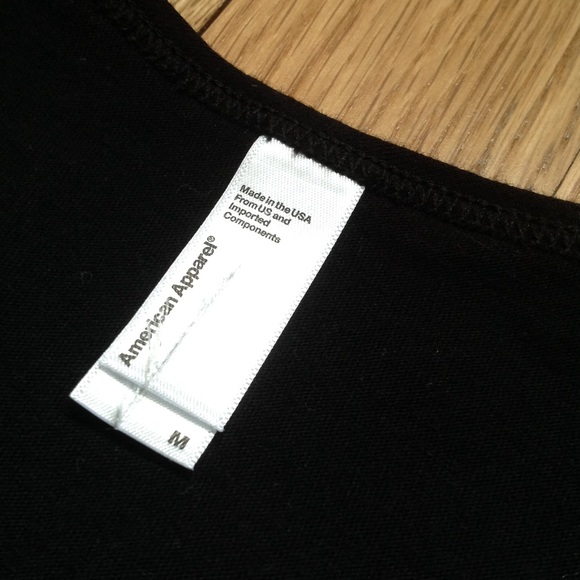 Black American Apparel Mens Tank NEW size Medium M - Picture 2 of 5